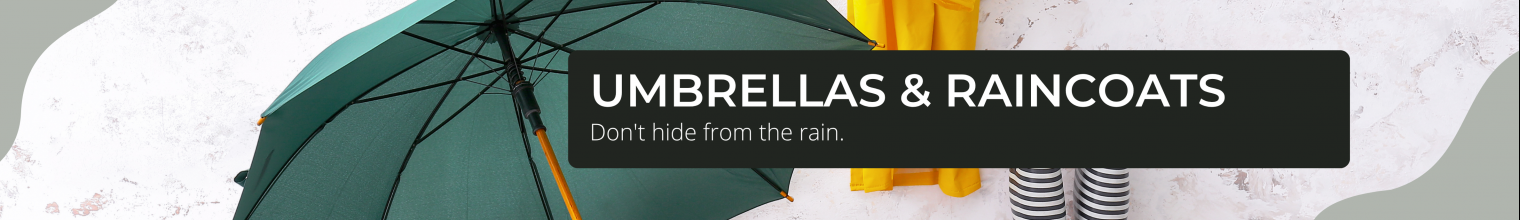 Umbrellas & raincoats