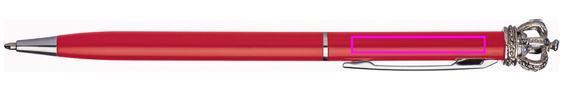 Metal pen with crown DYLAN