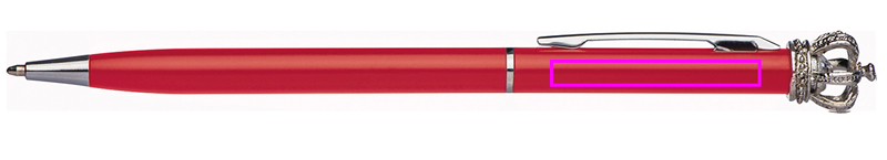 Metal pen with crown DYLAN