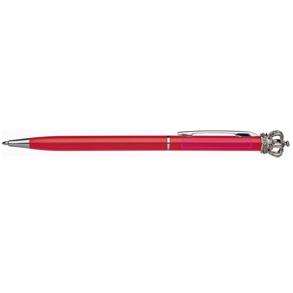 Metal pen with crown DYLAN