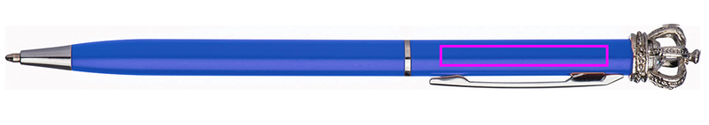 Metal pen with crown DYLAN