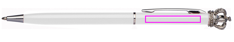 Metal pen with crown DYLAN