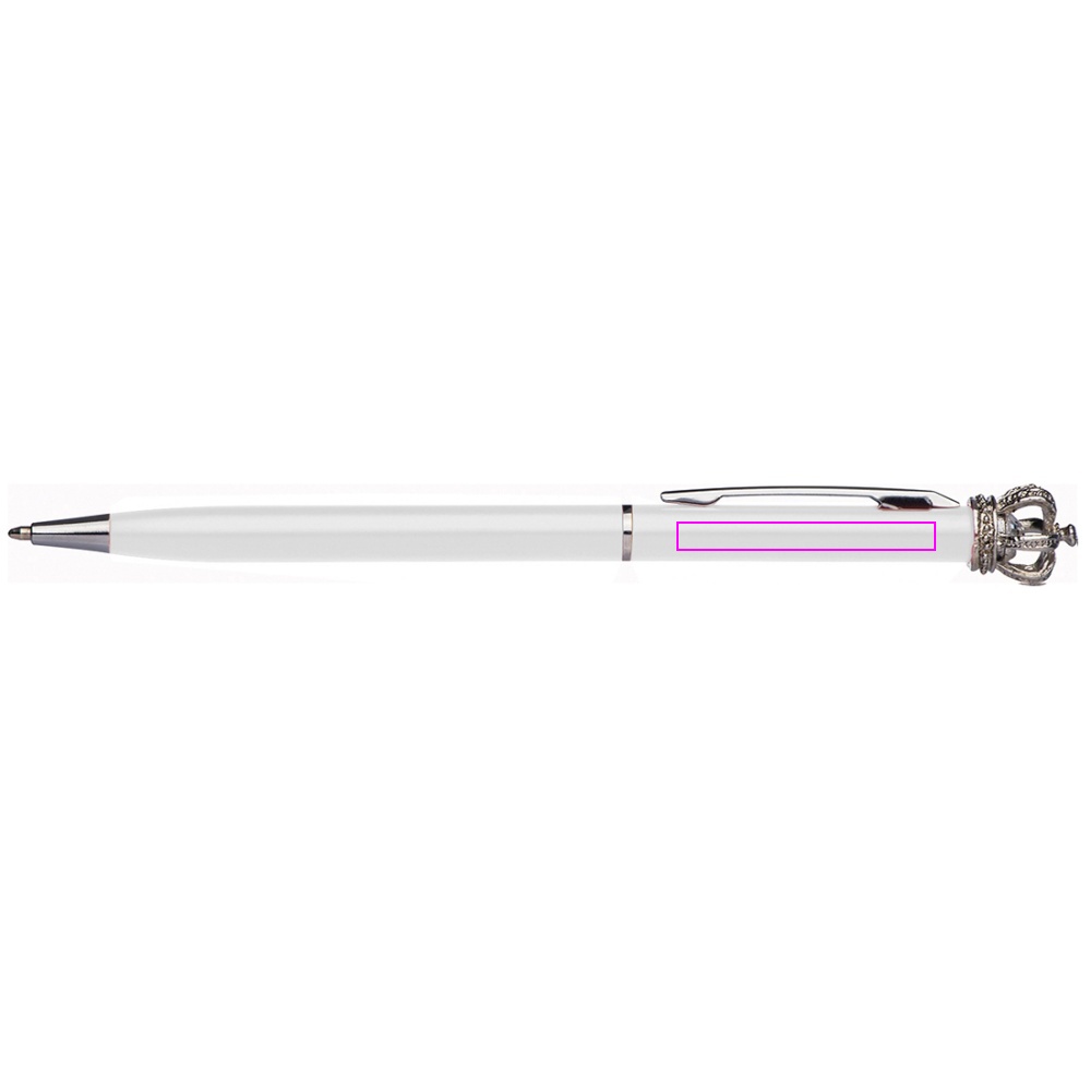 Metal pen with crown DYLAN