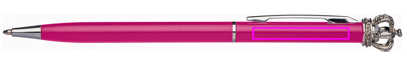 Metal pen with crown DYLAN