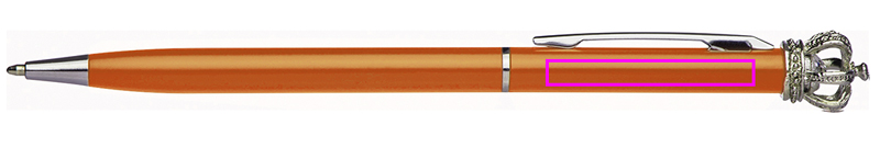 Metal pen with crown DYLAN