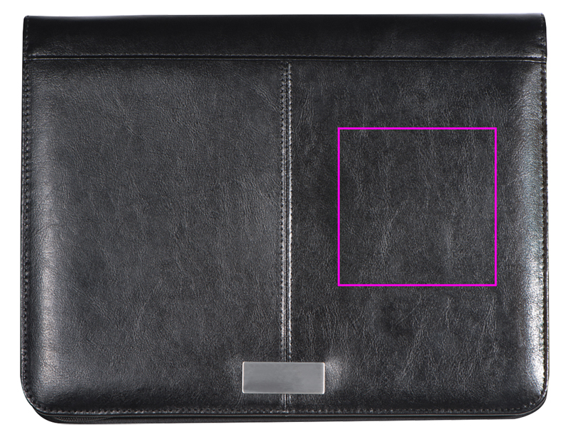 A4 folder with lined notebook and tablet pocket GASPARE