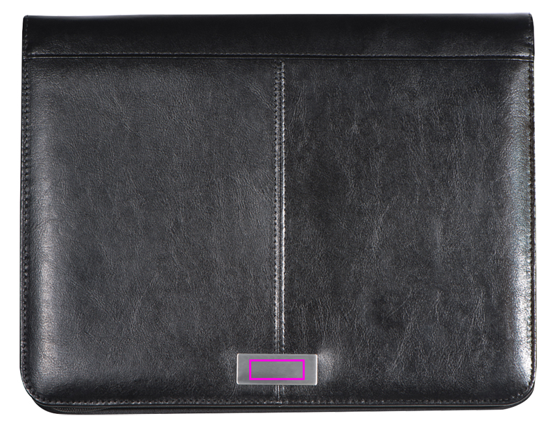 A4 folder with lined notebook and tablet pocket GASPARE