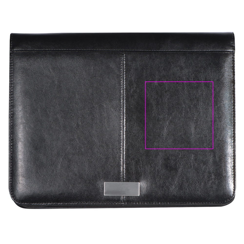 A4 folder with lined notebook and tablet pocket GASPARE