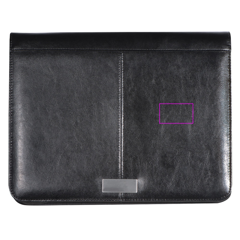 A4 folder with lined notebook and tablet pocket GASPARE