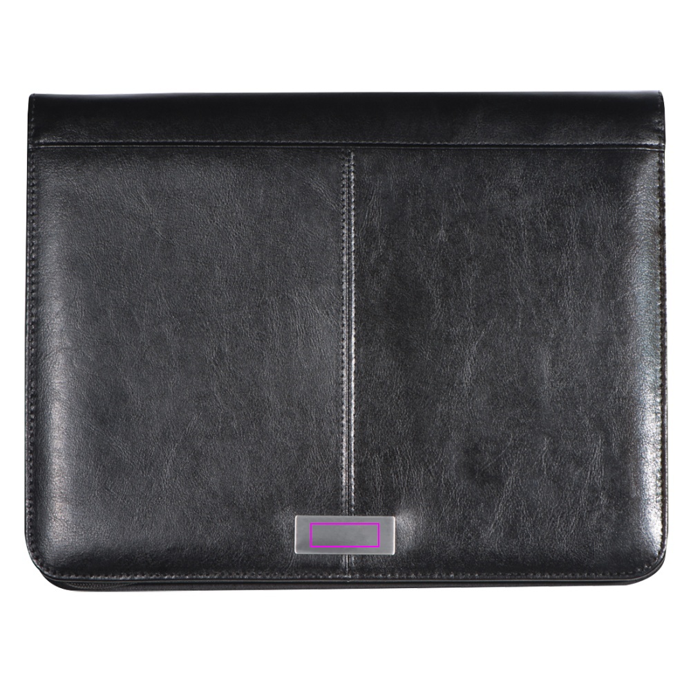 A4 folder with lined notebook and tablet pocket GASPARE