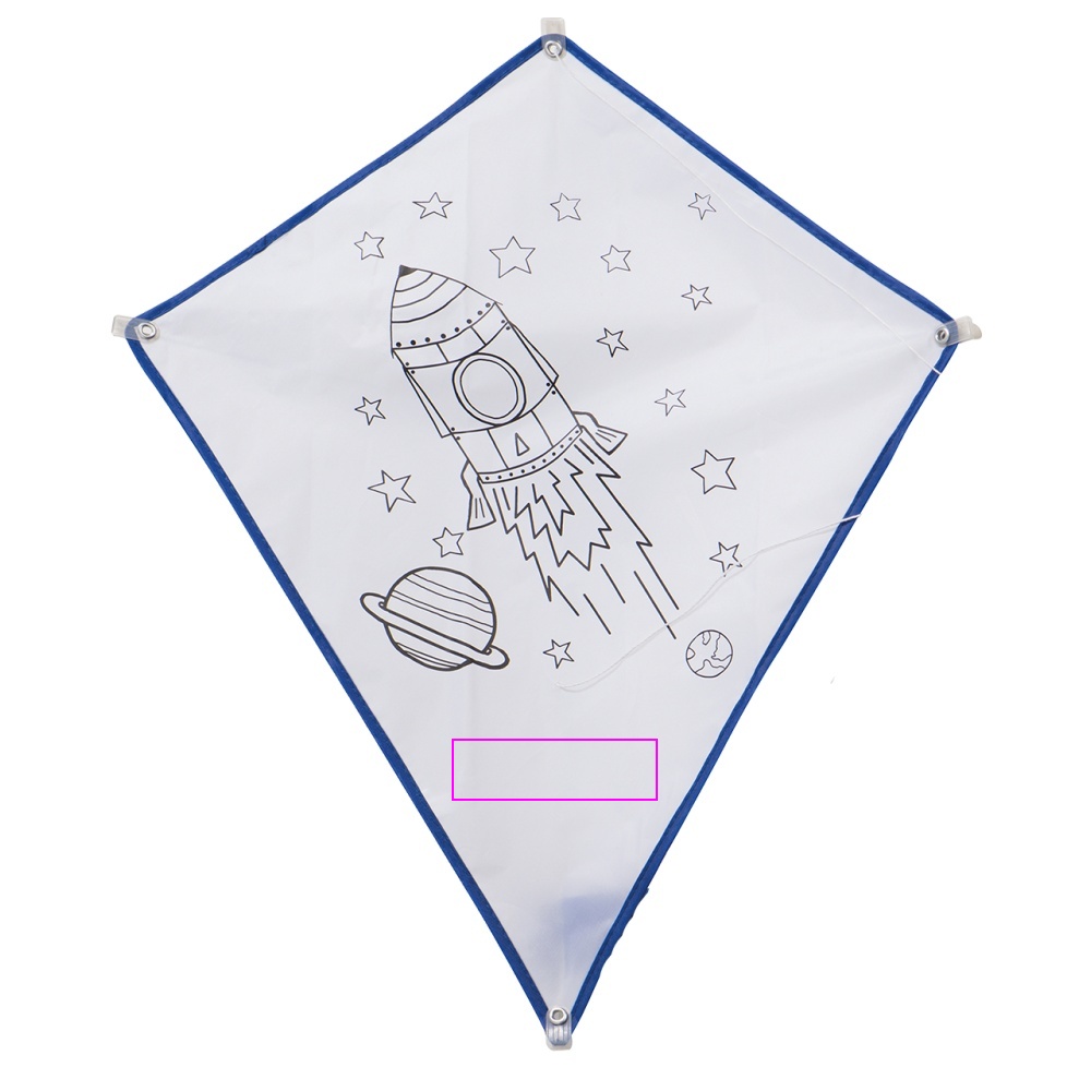 Coloring kite with 4 crayons ELLEN