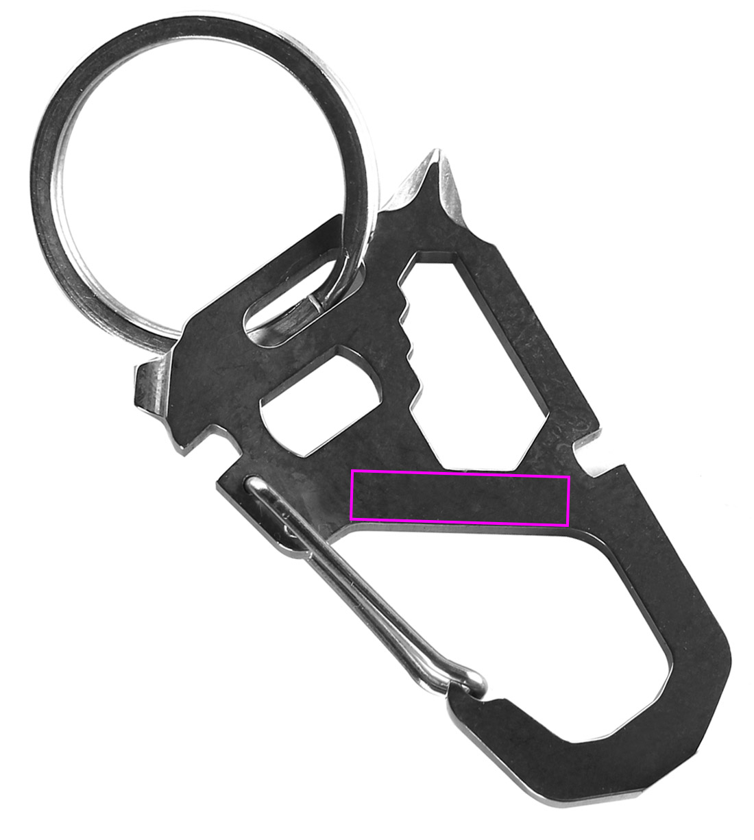 Multifunctional keychain ANTISANA Schwarzwolf