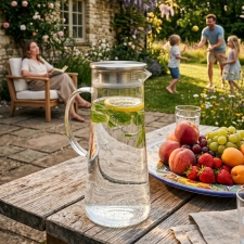 Glass jug with strainer 1350 ml ELLIOTT