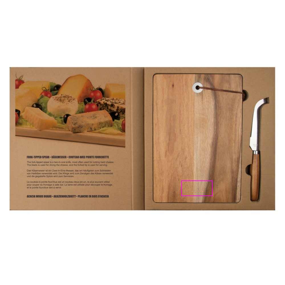Cheese board with knife IGNAZIO