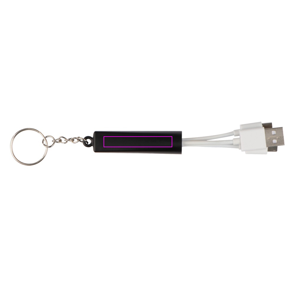 Keyring with charging adapters illuminated LANA