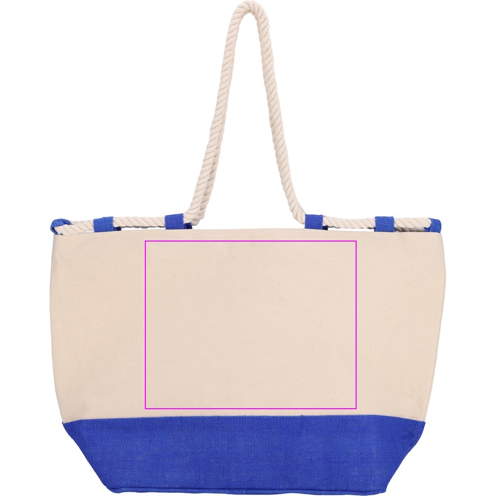 Cotton and jute beach bag LIANA