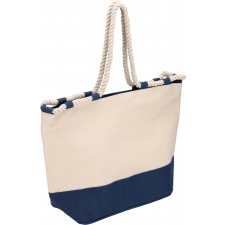 Cotton and jute beach bag LIANA