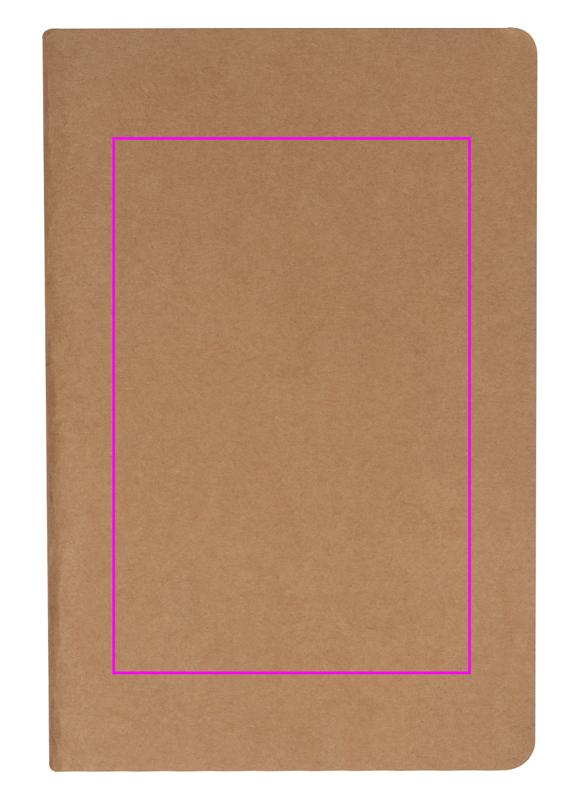 A5 lined notebook made of recycled paper BENEDETTO