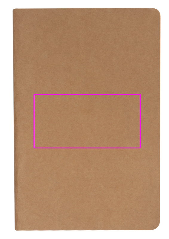 A5 lined notebook made of recycled paper BENEDETTO