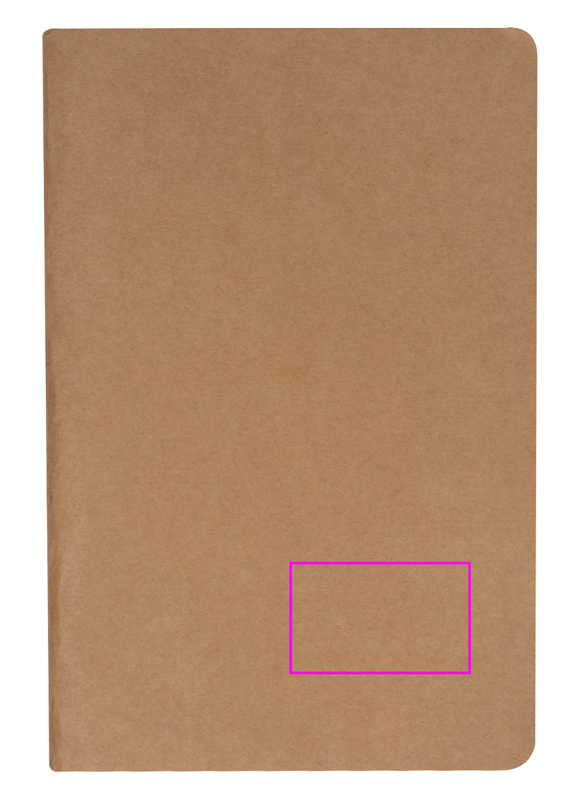 A5 lined notebook made of recycled paper BENEDETTO