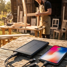 Power bank 8000 mAh solar SAVERIO