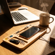 Desk organizer with wireless charger ISABELLE
