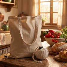 Foldable cotton bag 100 g/m² ANNABELLA