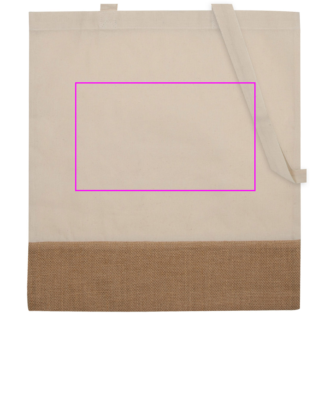 Cotton bag with jute bottom 140 g/m2 DOREEN
