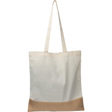 Cotton bag with jute bottom 140 g/m2 DOREEN