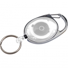 Keyring with carabiner and retractable cord DIANA