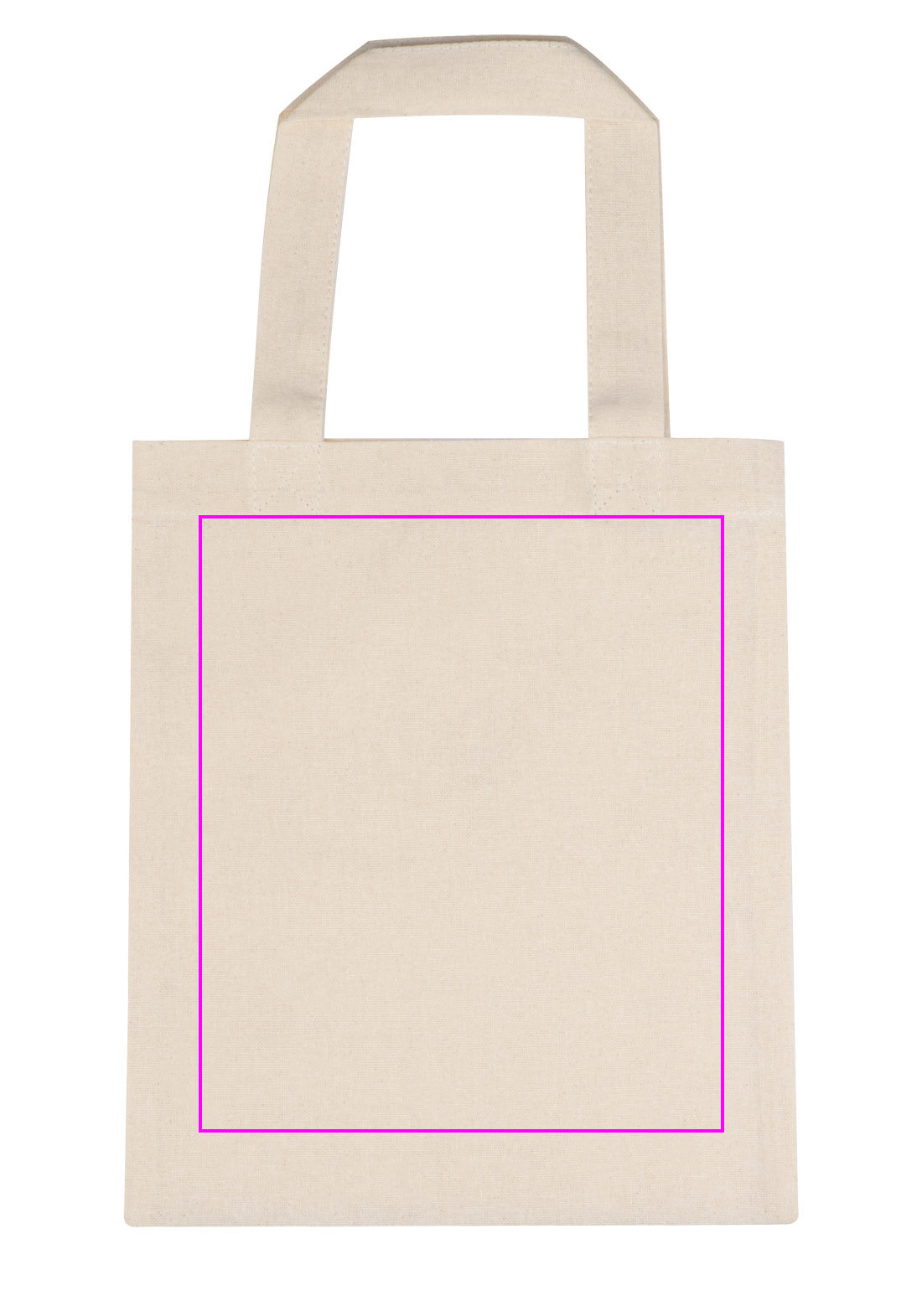 Small cotton bag with short handles 140 g/m2 MARLENE