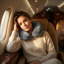 Travel set pillow, sleep mask, earplugs SYLVIA