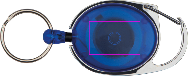 Keyring with carabiner and retractable cord DIANA