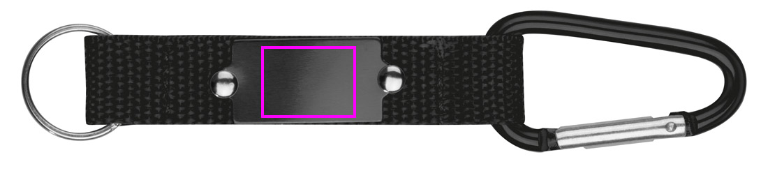 Keyring with carabiner PHYLLIS