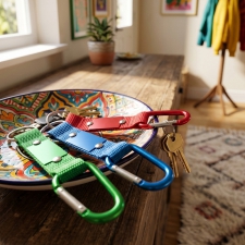 Keyring with carabiner PHYLLIS