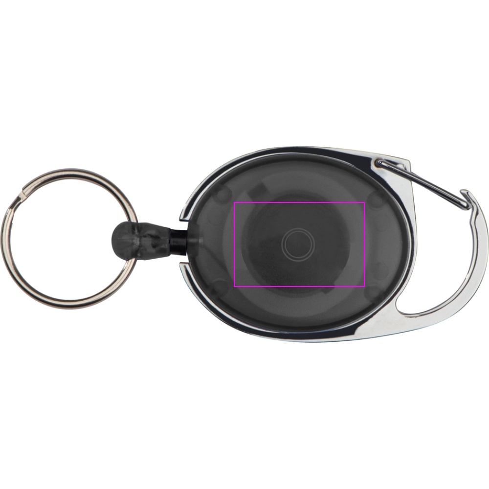 Keyring with carabiner and retractable cord DIANA