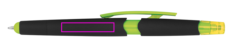 Plastic pen with highlighter touch pen EMMETT