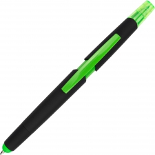 Plastic pen with highlighter touch pen EMMETT