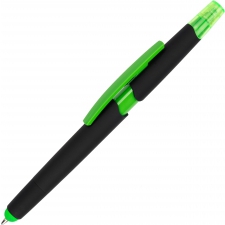 Plastic pen with highlighter touch pen EMMETT