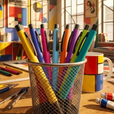 Plastic pen MIKOLAJ