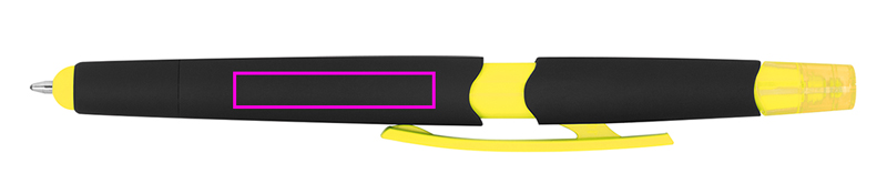 Plastic pen with highlighter touch pen EMMETT
