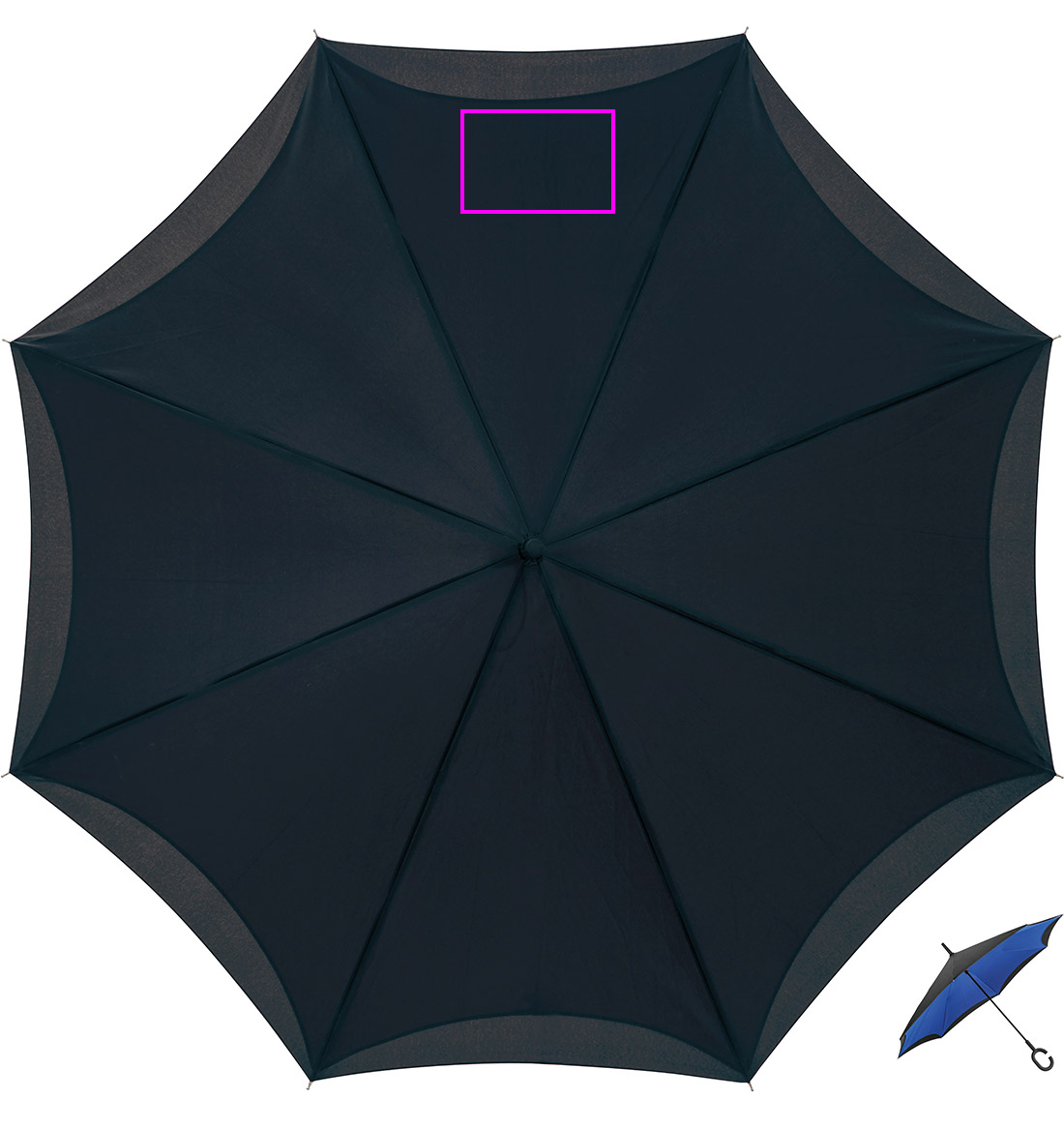 Manual reverse umbrella ø120 cm OLIVIA