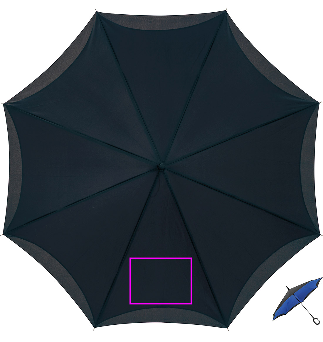 Manual reverse umbrella ø120 cm OLIVIA