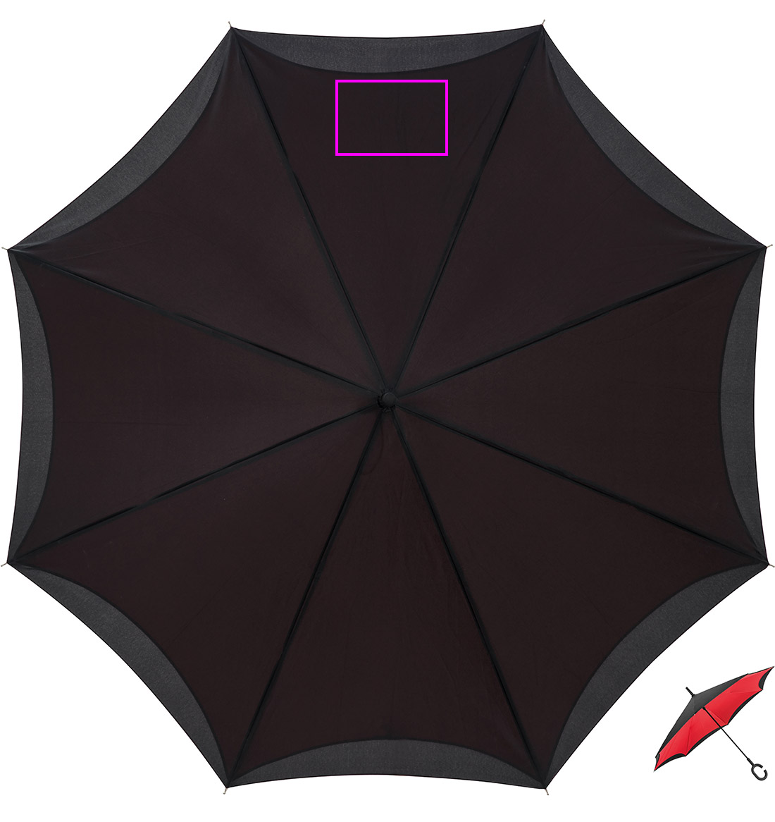 Manual reverse umbrella ø120 cm OLIVIA