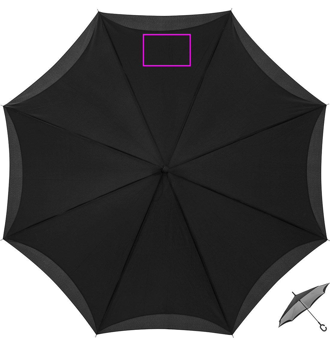 Manual reverse umbrella ø120 cm OLIVIA