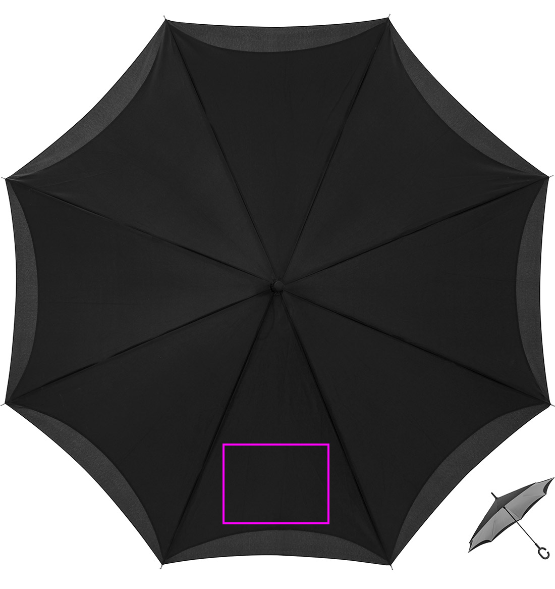 Manual reverse umbrella ø120 cm OLIVIA