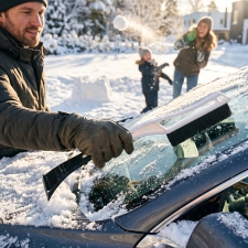 Ice scraper with brush ROSSELLA