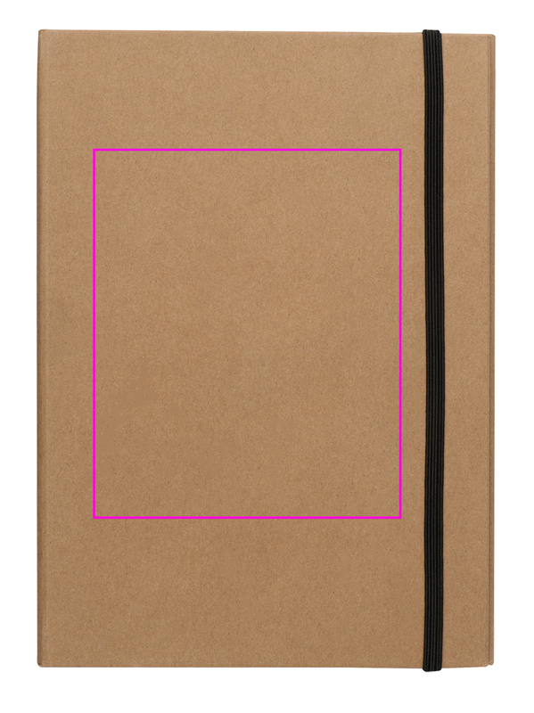 Folder with lined notebook and writing accessories CALVIN