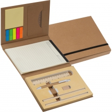 Folder with lined notebook and writing accessories CALVIN