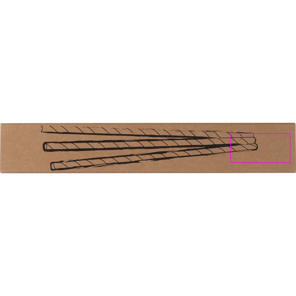 Paper drinking straws 10 pcs LINA
